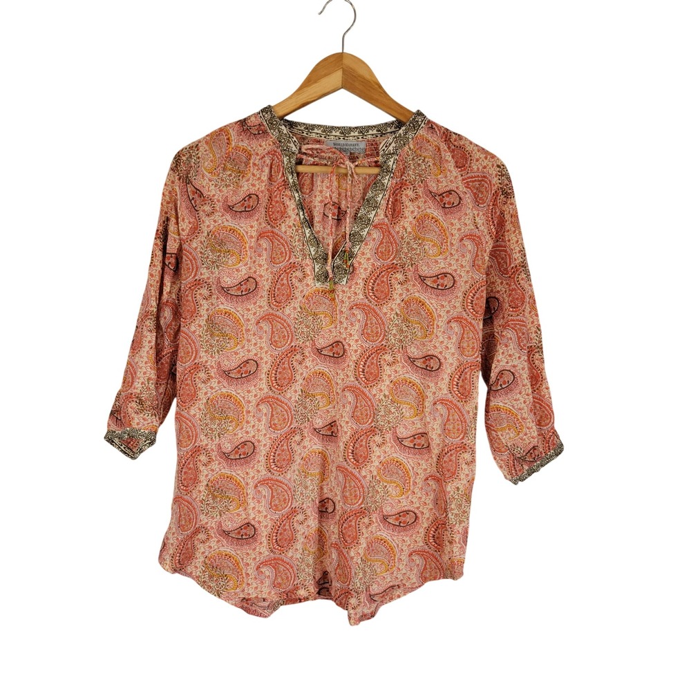 World Market 100% Cotton Blouse Size Small/Medium